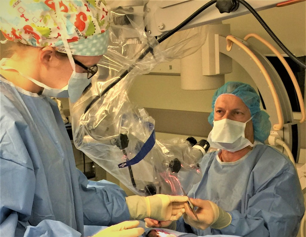 Dr. McHugh perfoming vasectomy reversal